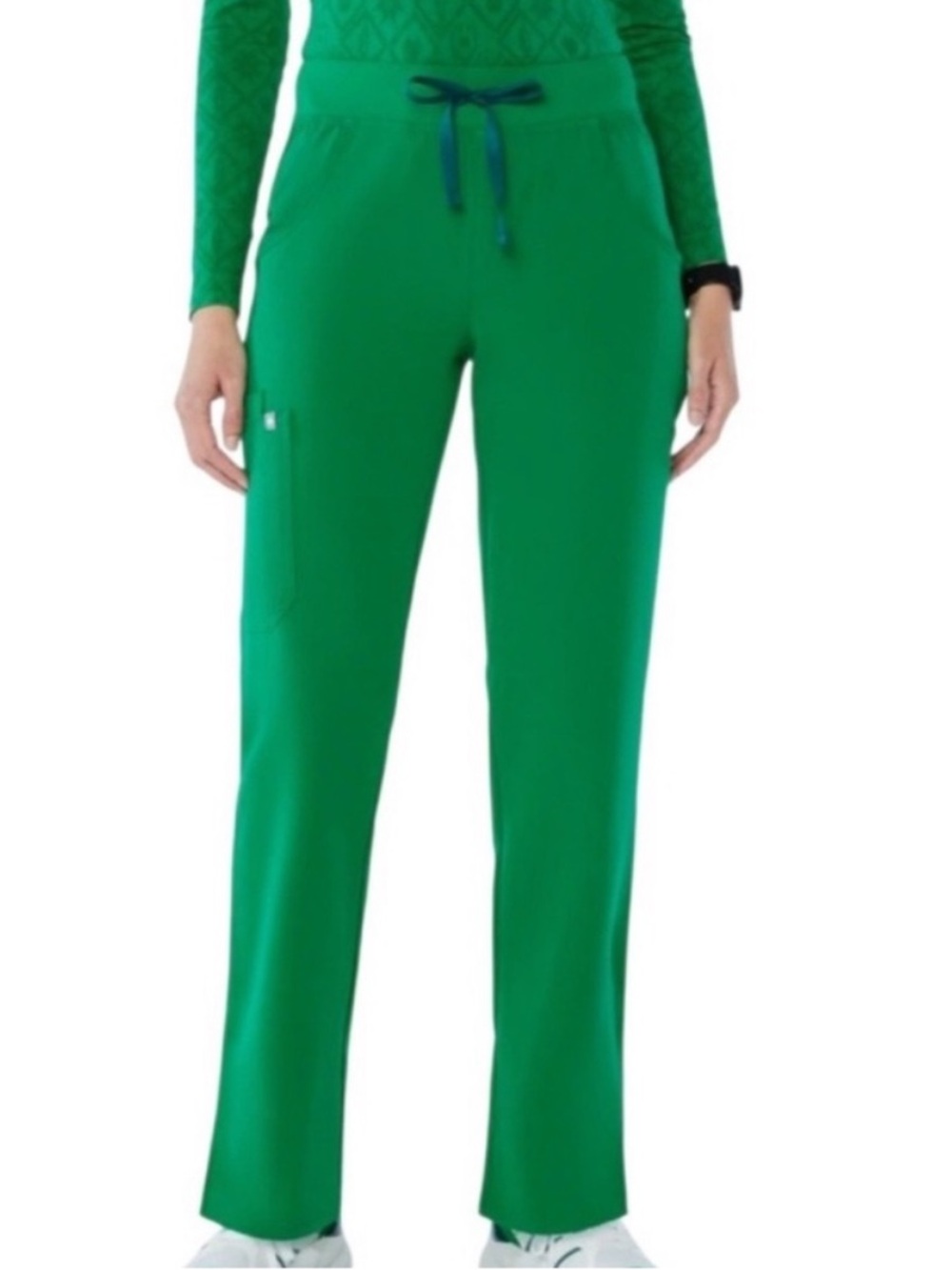 EXCELLENT CONDITION WOMEN’S MED TALL FIGS KADE STRAIGHT LEG EMERALD SCRUB PANTS